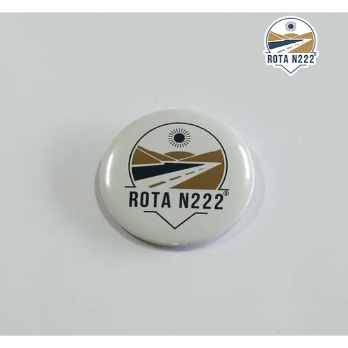 Pin de Alfinete (crachá) ROTA N222 - 5 cm Diâmetro